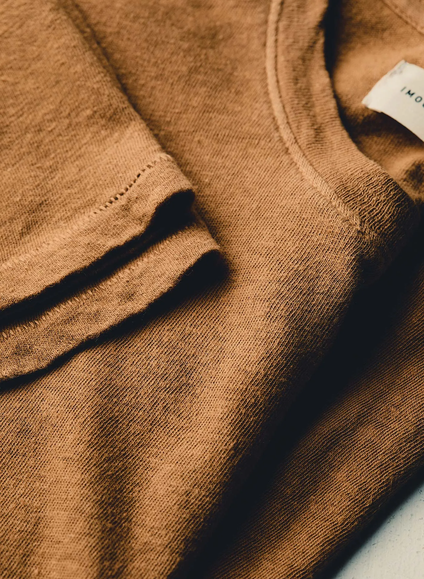 the cotton hemp tee in field brown sold by Imogene + Willie product image thumbnail 3