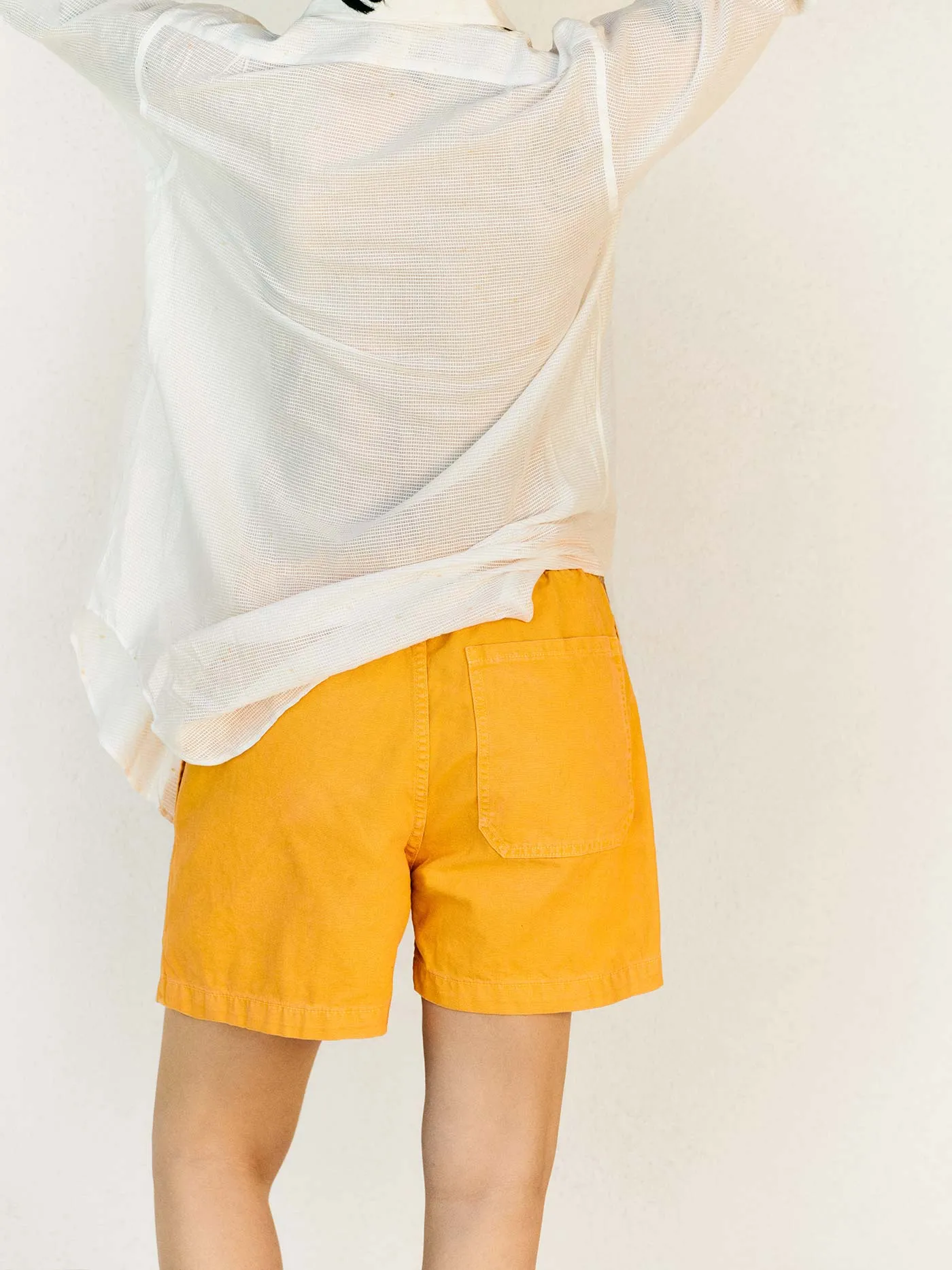 the canvas lounge short in marigold sold by Imogene + Willie product image thumbnail 5