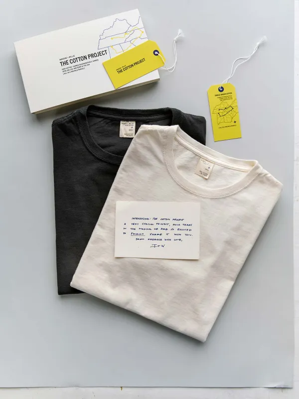 the cotton project tee (mixed 2-pack) made by Imogene + Willie