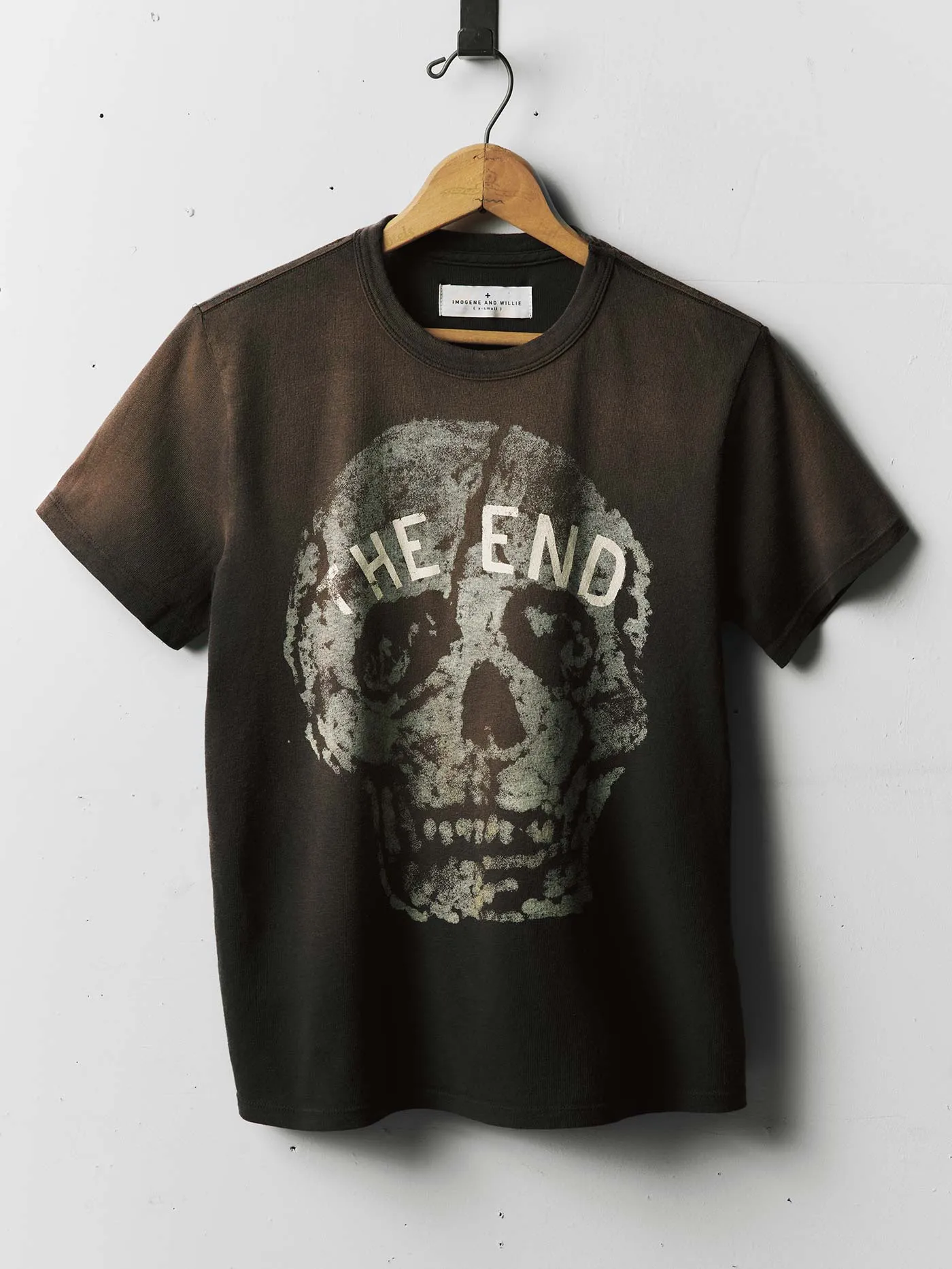 the "end" tee sold by Imogene + Willie