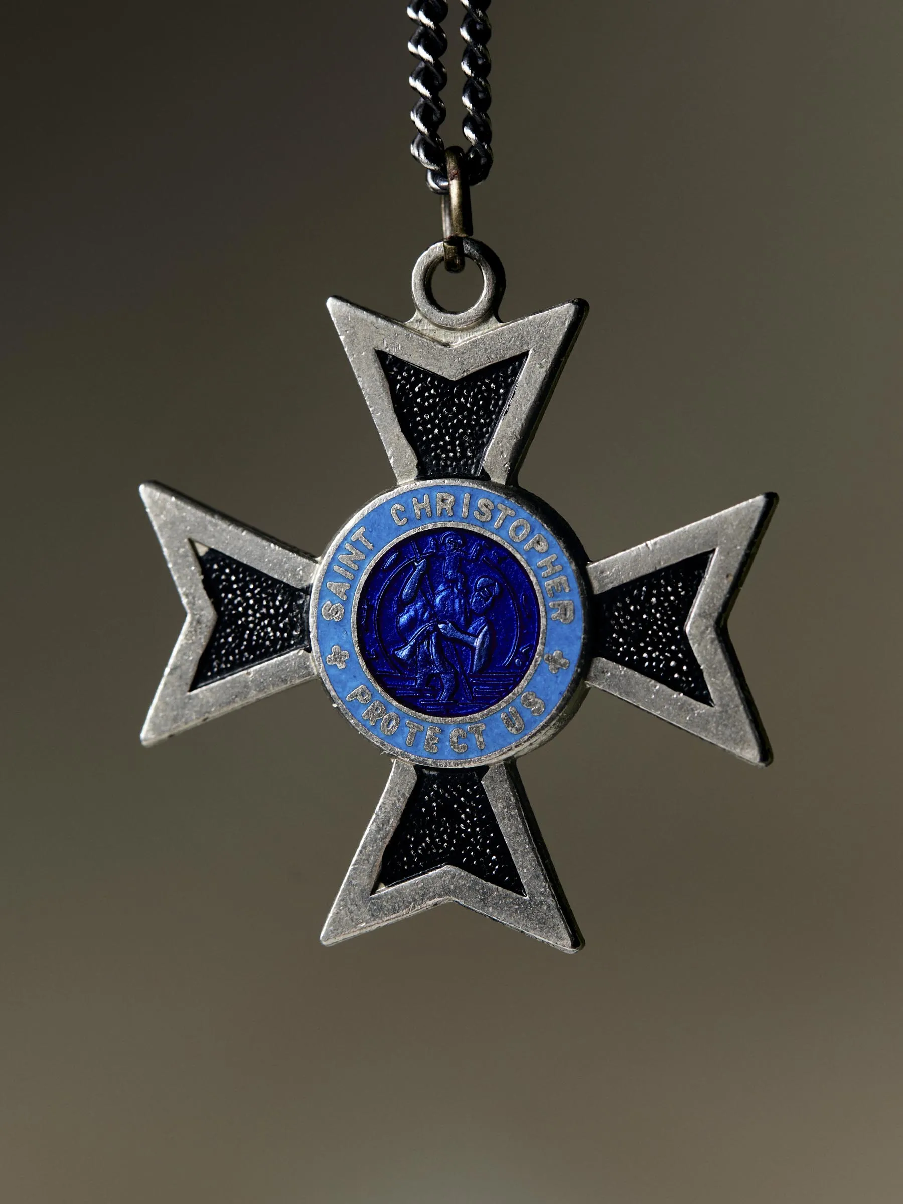 vintage "st. christopher" medal pendant sold by Imogene + Willie product image thumbnail 2