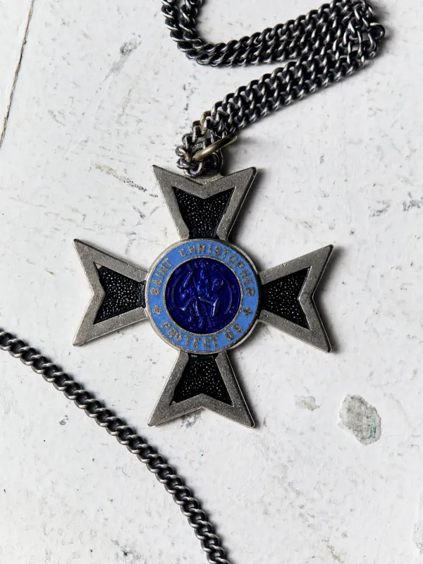 vintage "st. christopher" medal pendant sold by Imogene + Willie