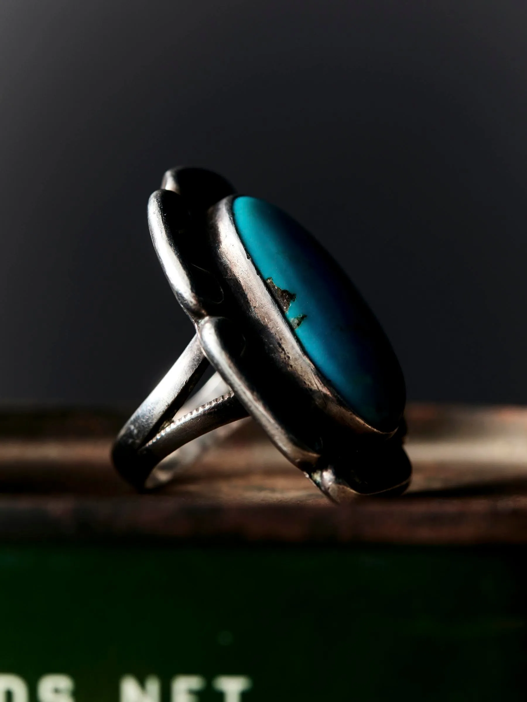 vintage navajo large single stone ring sold by Imogene + Willie product image thumbnail 4
