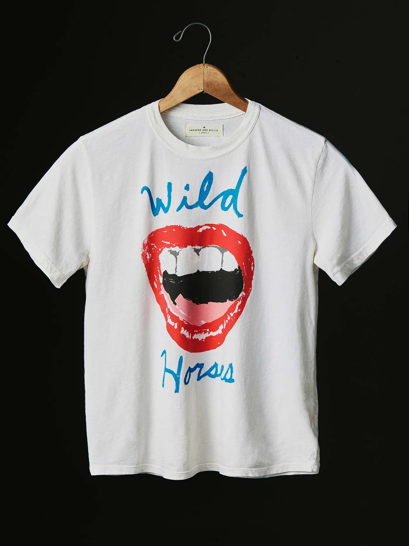 the "wild horses" tee sold by Imogene + Willie