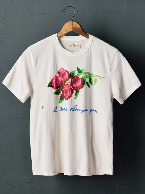 the "always you" tee sold by Imogene + Willie