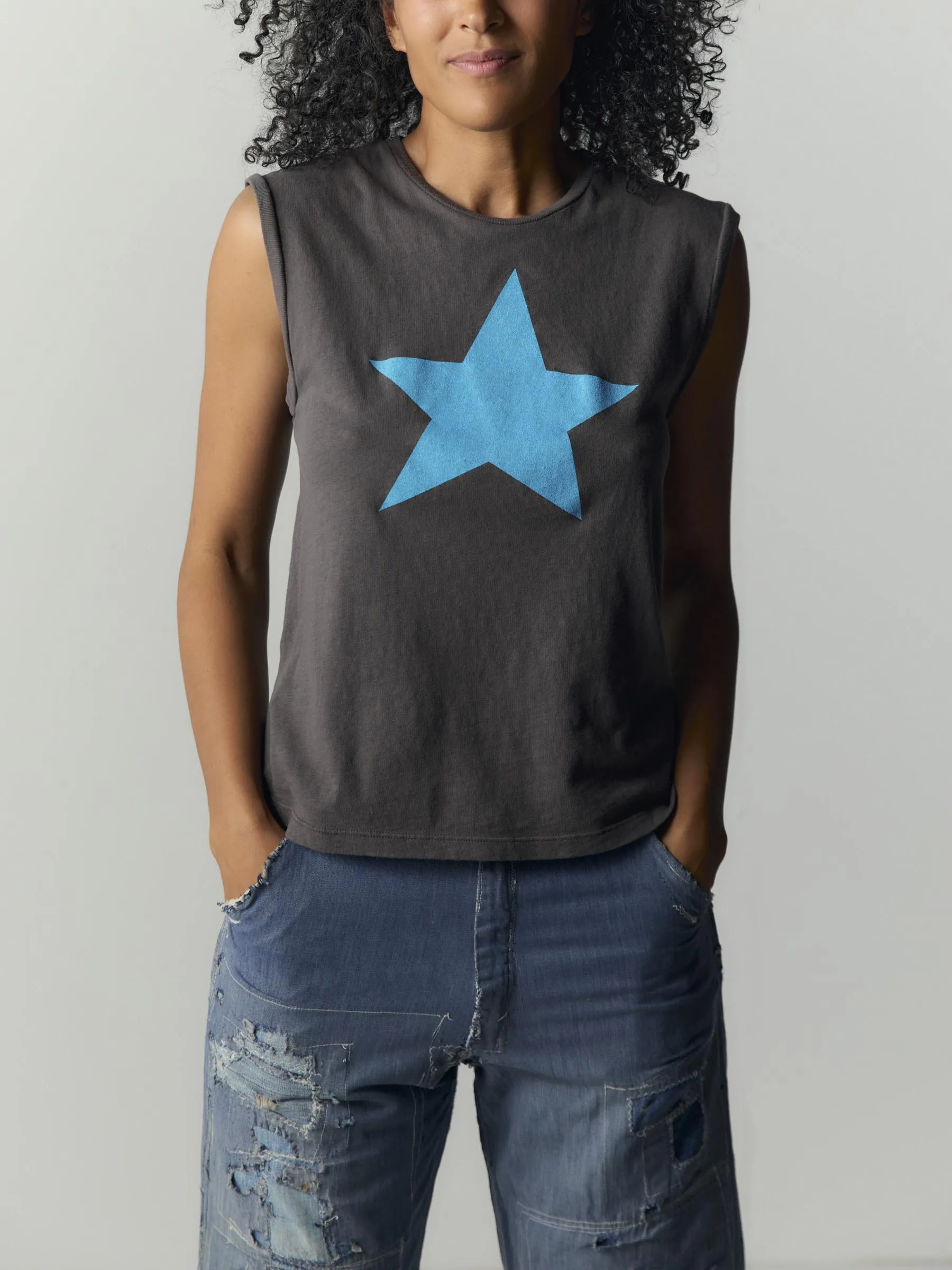 the "star" muscle tee sold by Imogene + Willie