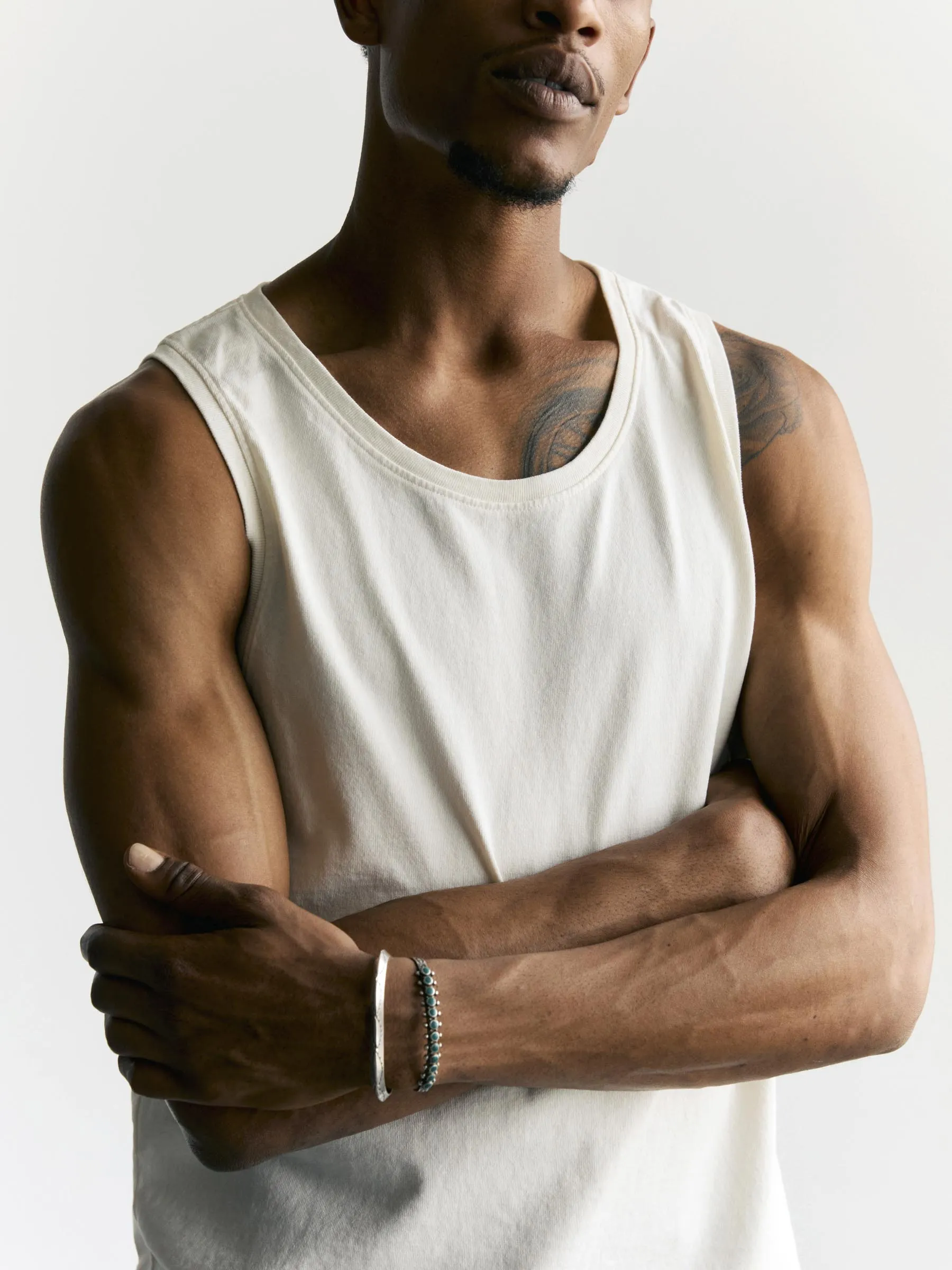 midweight box tank in vintage white sold by Imogene + Willie product image thumbnail 3