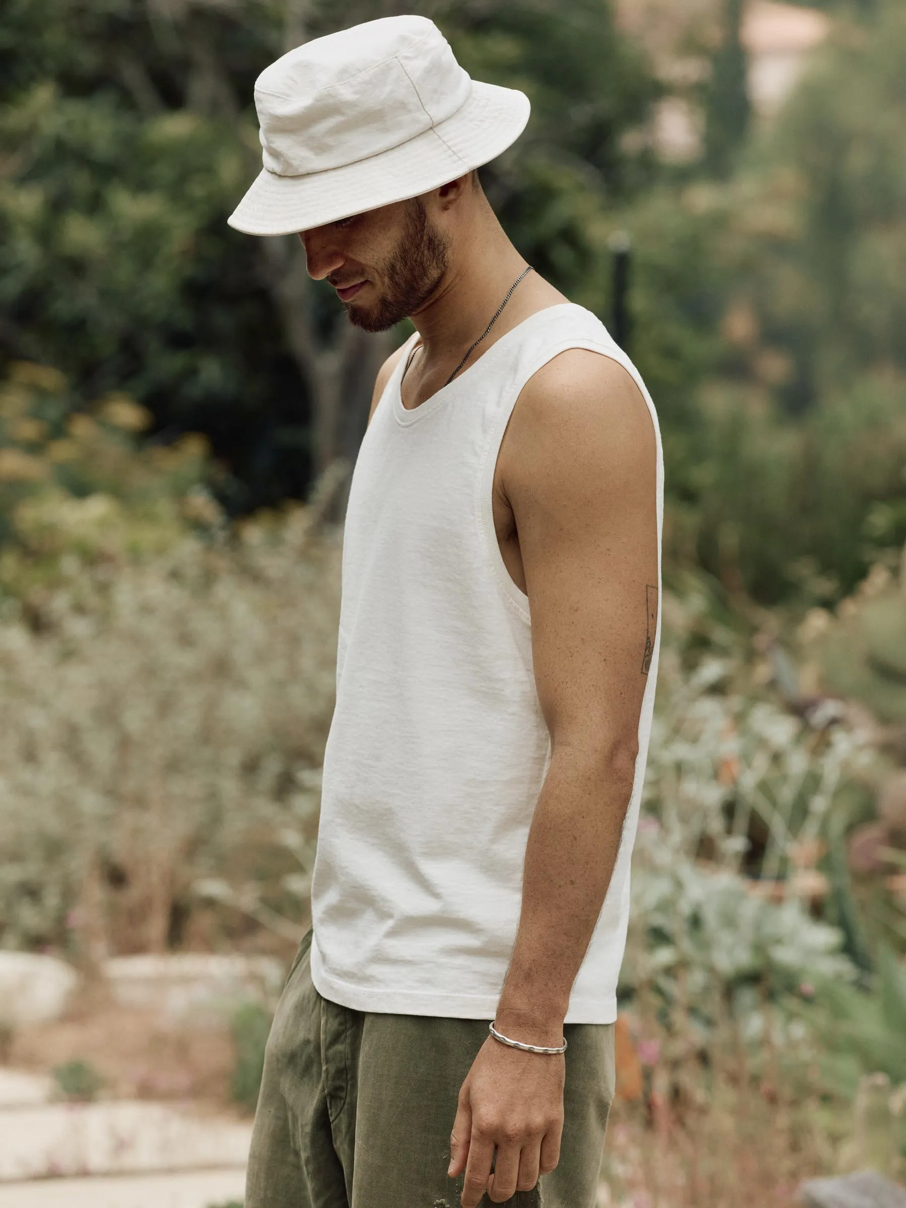 midweight box tank in vintage white sold by Imogene + Willie product image thumbnail 2