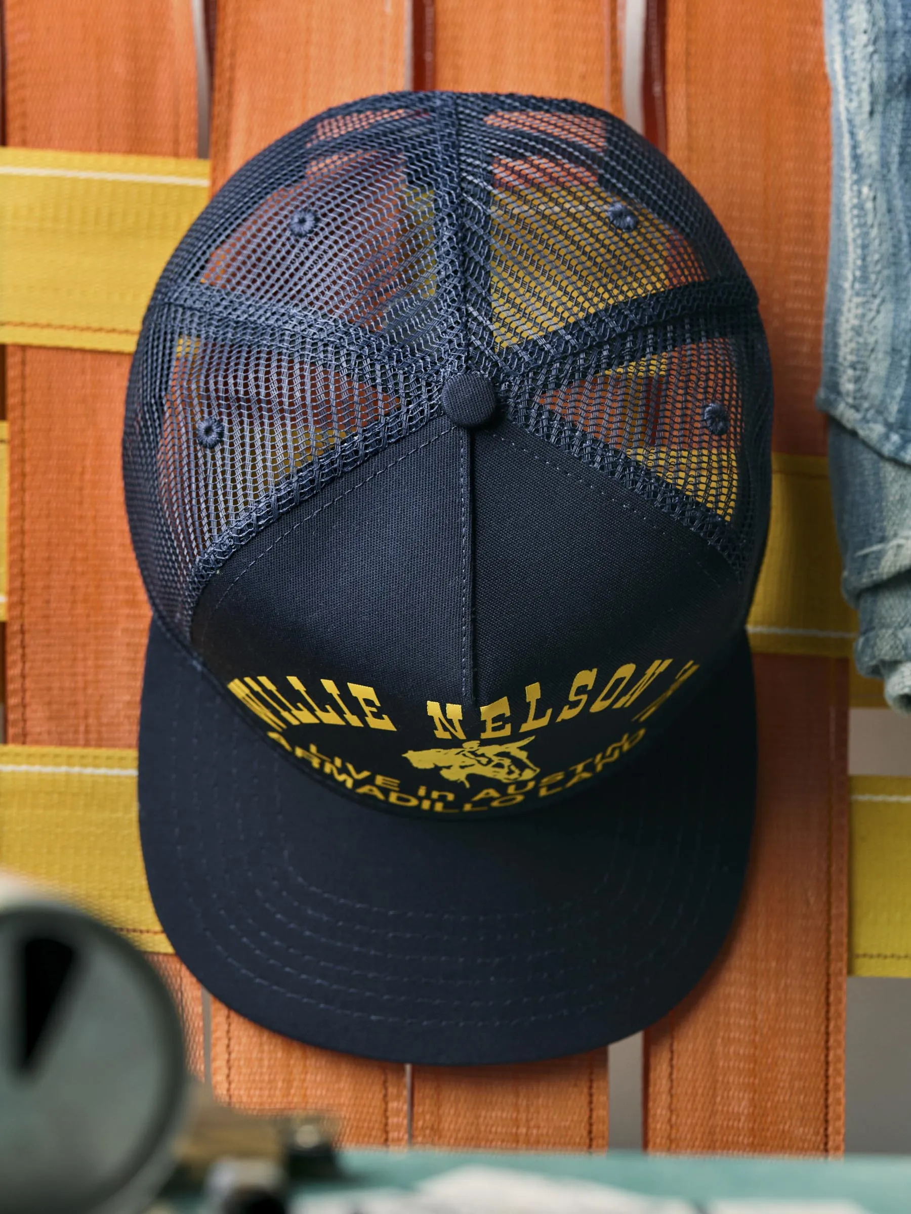 i+w x willie nelson "live in austin" trucker sold by Imogene + Willie product image thumbnail 3