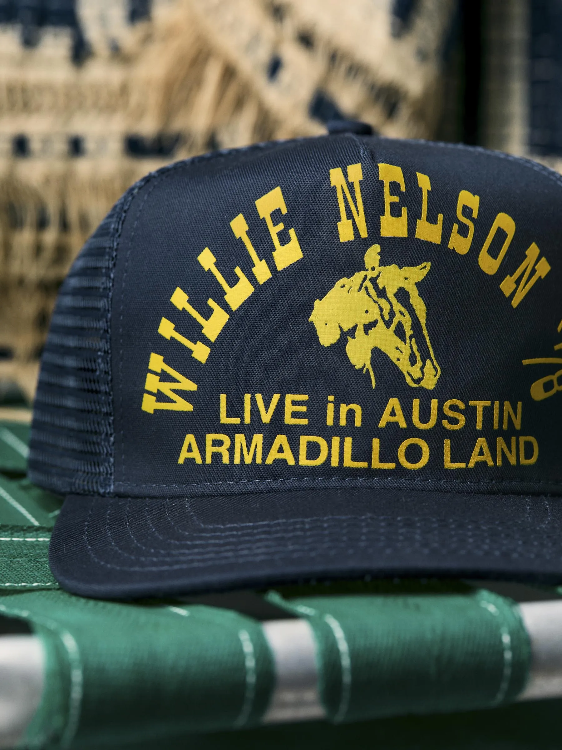 i+w x willie nelson "live in austin" trucker sold by Imogene + Willie product image thumbnail 4