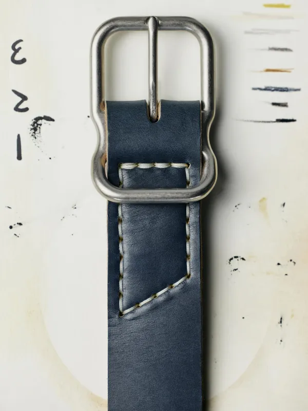 Emil Erwin Signature Belt Blue sold by Imogene + Willie
