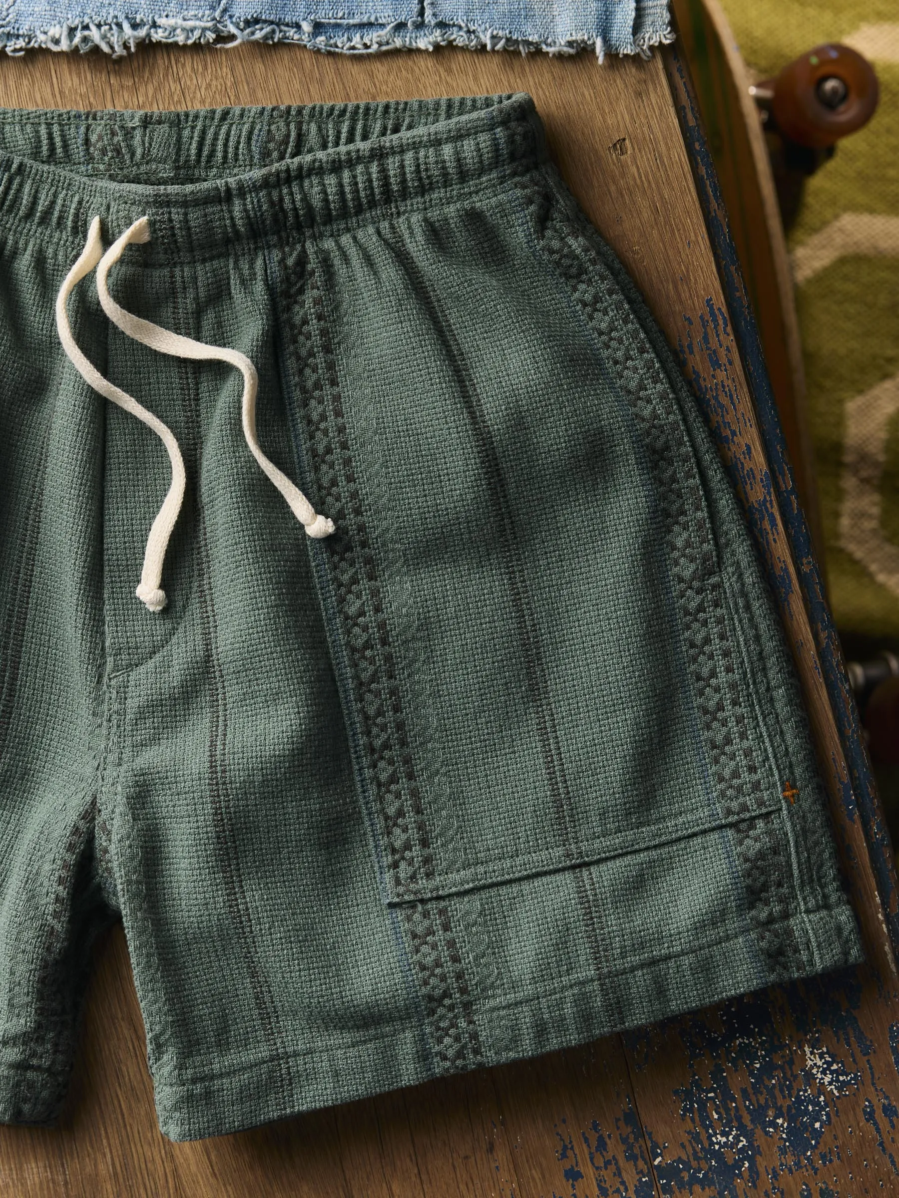 lagos lounge short in spruce sold by Imogene + Willie product image thumbnail 2