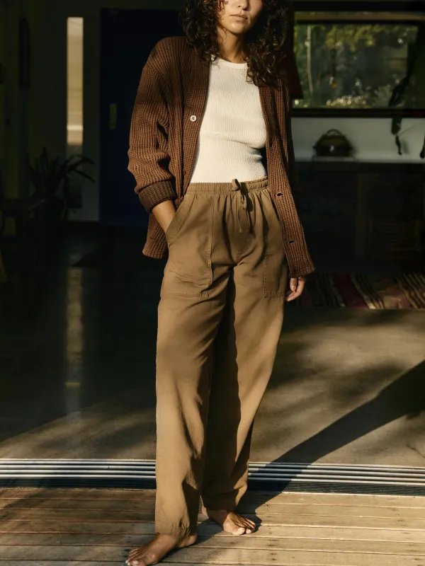 ventura chore pant in field tan sold by Imogene + Willie