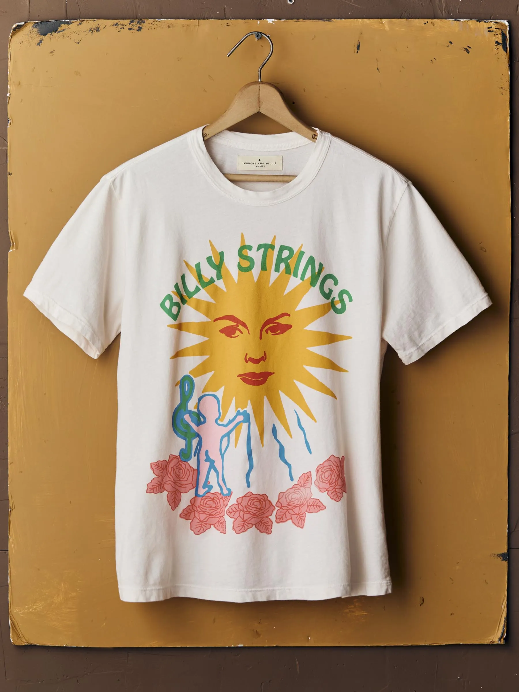 i+w x billy strings "golden sun” tee sold by Imogene + Willie