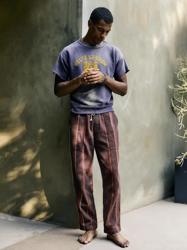 ventura chore pant in lagos stripe sold by Imogene + Willie