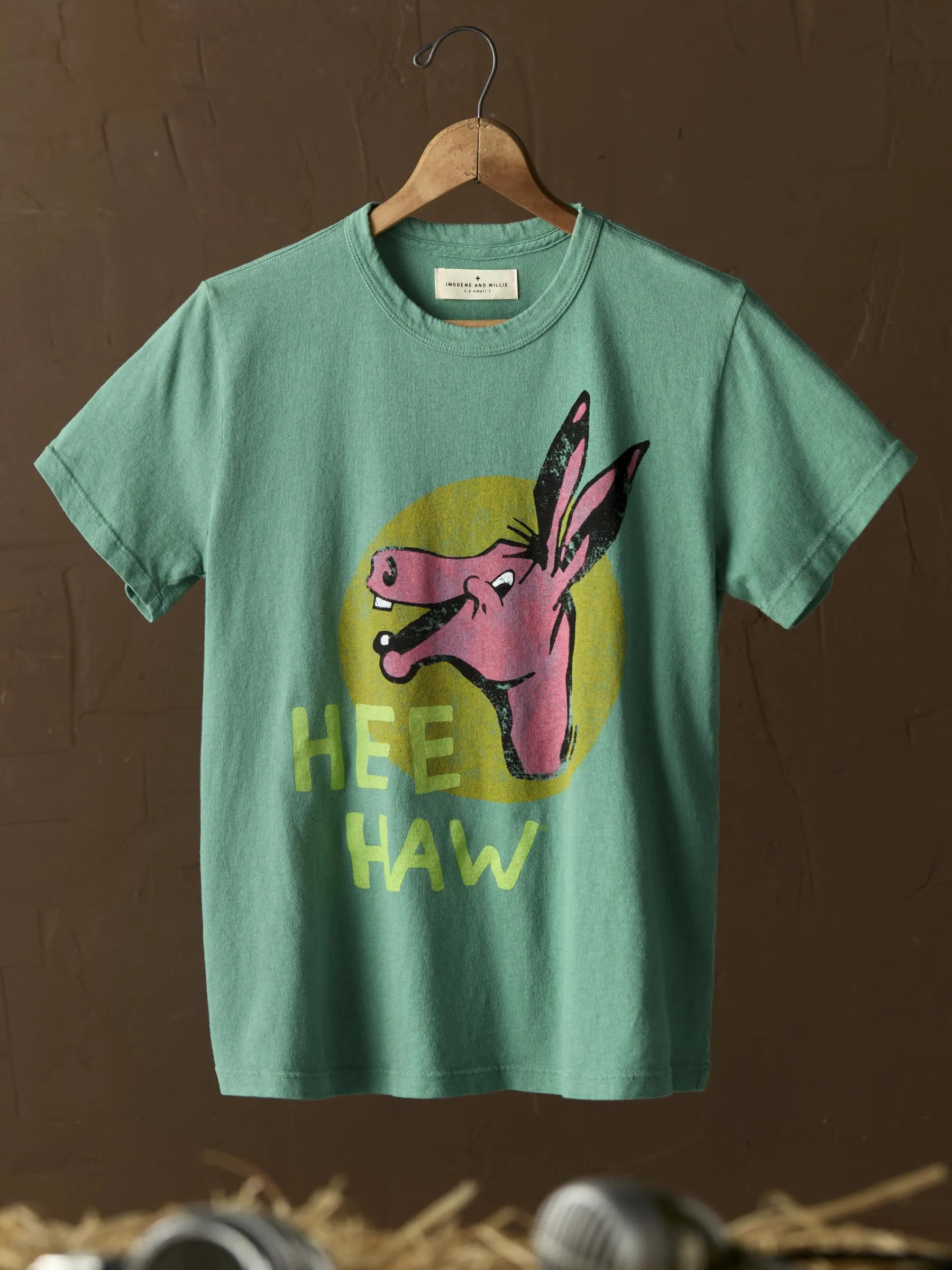 the i+w x opry "hee haw" tee sold by Imogene + Willie