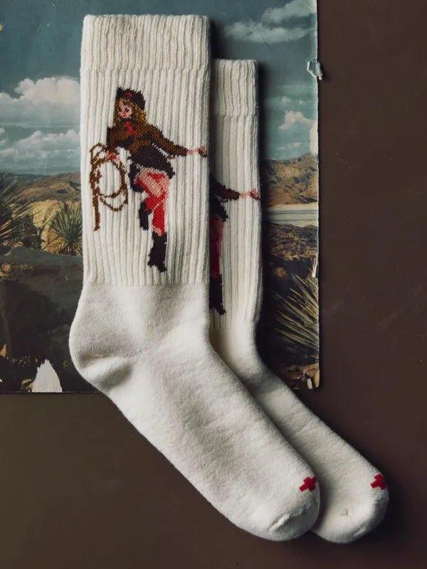 the "cowgirl" sock sold by Imogene + Willie