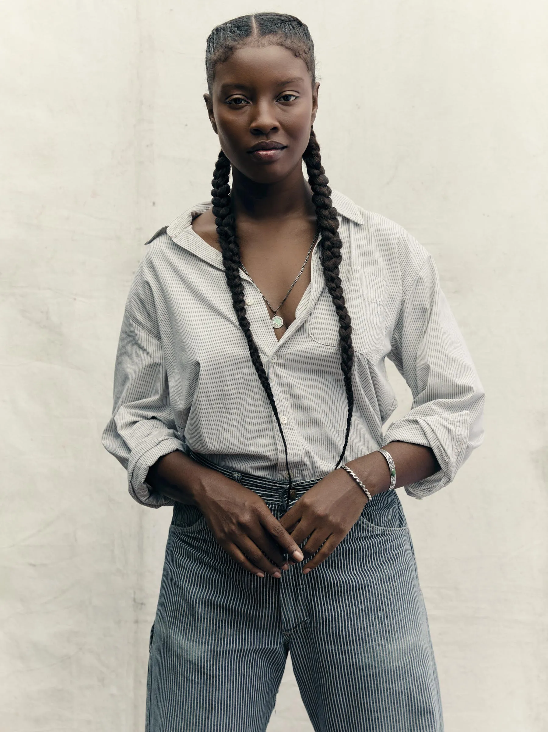 clyde striped cotton button up sold by Imogene + Willie product image thumbnail 5