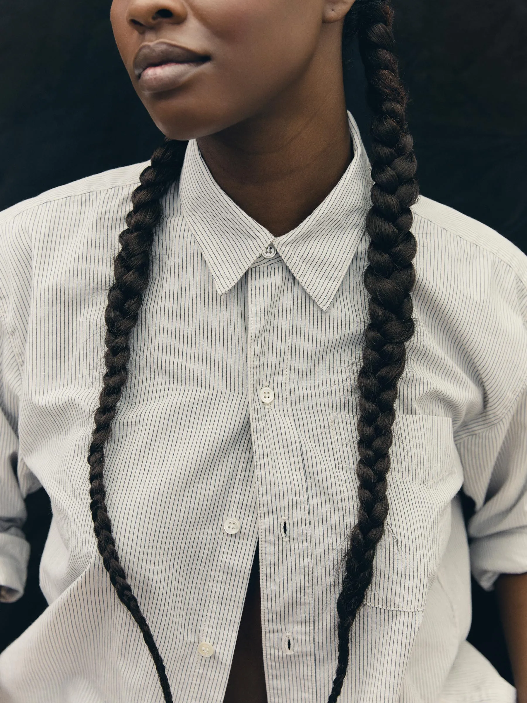 clyde striped cotton button up sold by Imogene + Willie product image thumbnail 2