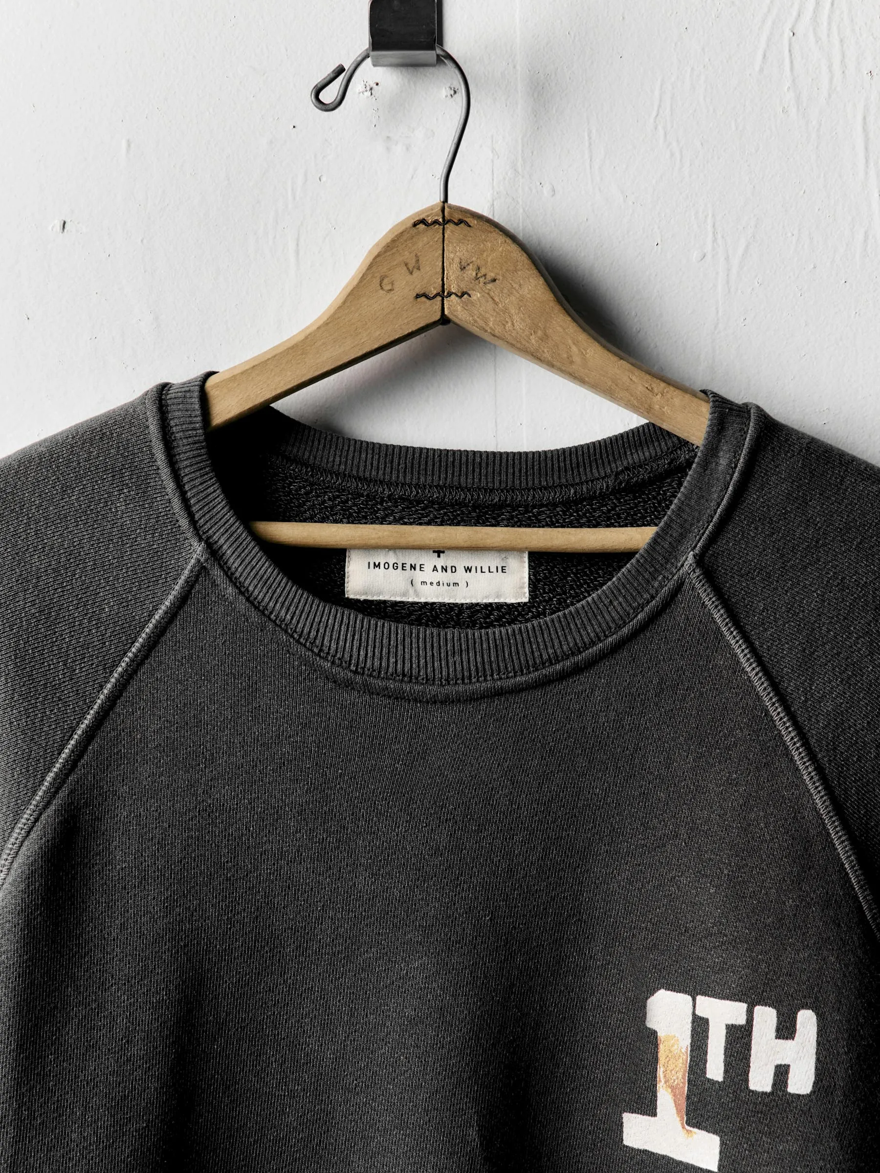 the "1th place" old school crew sold by Imogene + Willie product image thumbnail 3