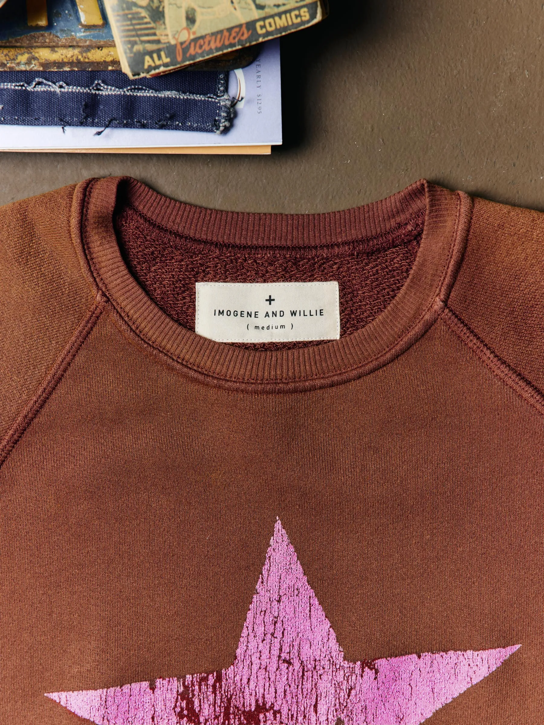 the "star" old school crew sold by Imogene + Willie product image thumbnail 3