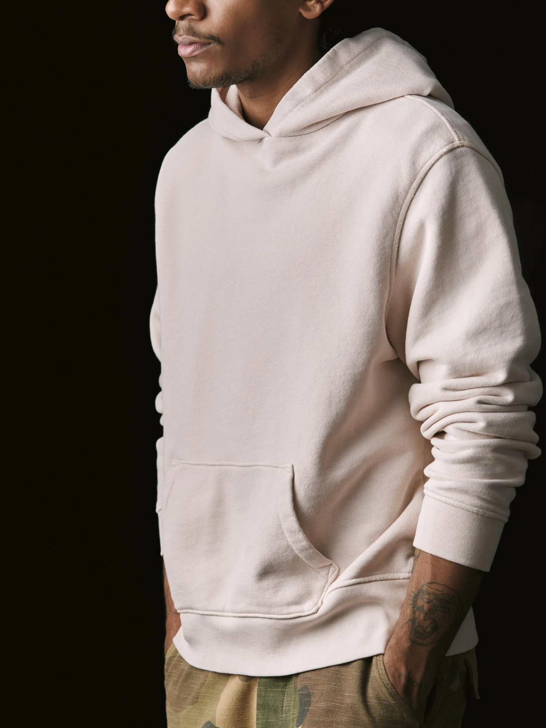 davenport hoodie in pink stone sold by Imogene + Willie product image thumbnail 5