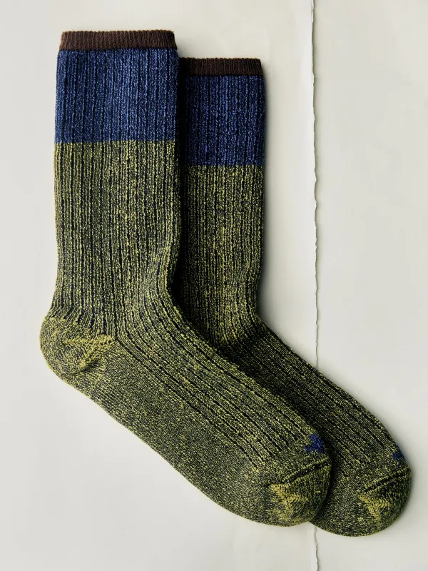 ribbed boot sock in alpine sold by Imogene + Willie