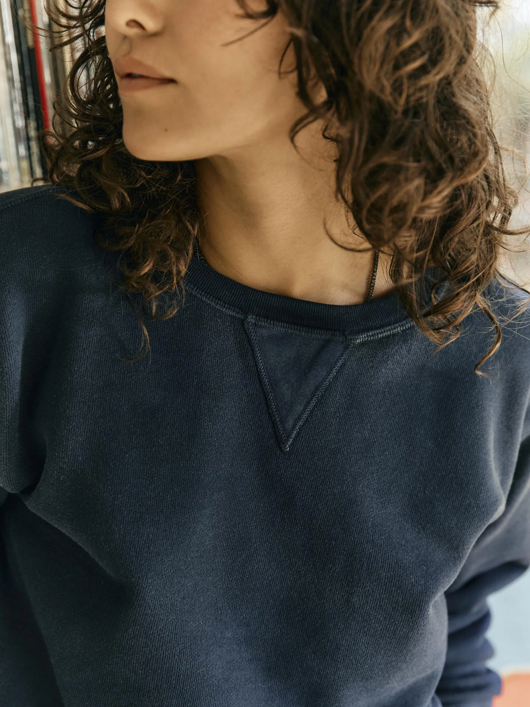 penny sweatshirt in navy sold by Imogene + Willie product image thumbnail 3