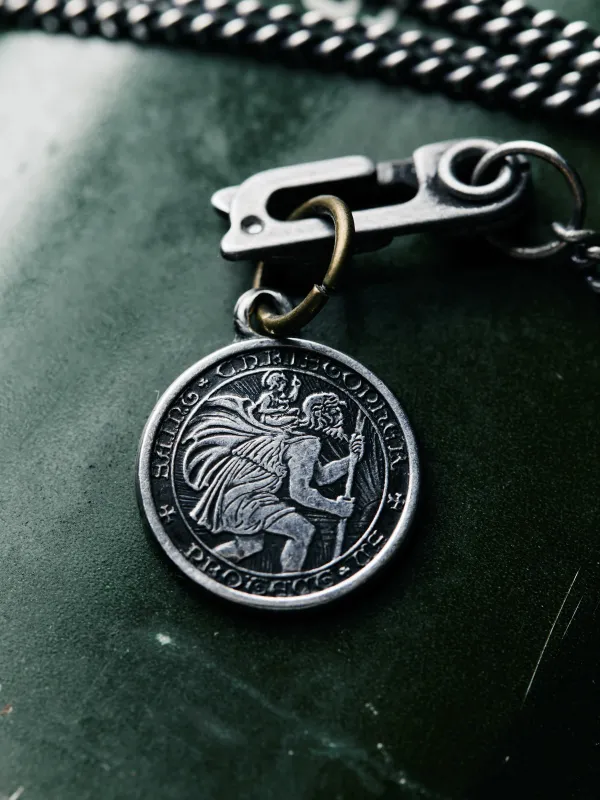 vintage "st. christopher" medal pendant sold by Imogene + Willie