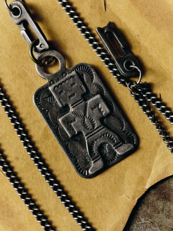 vintage navajo dogtag pendant sold by Imogene + Willie