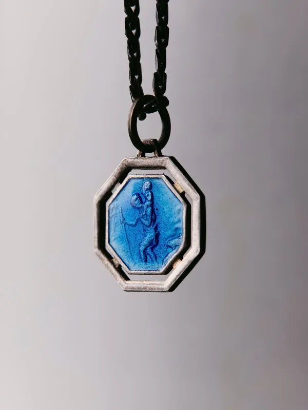 vintage "st. christopher" medal pendant sold by Imogene + Willie