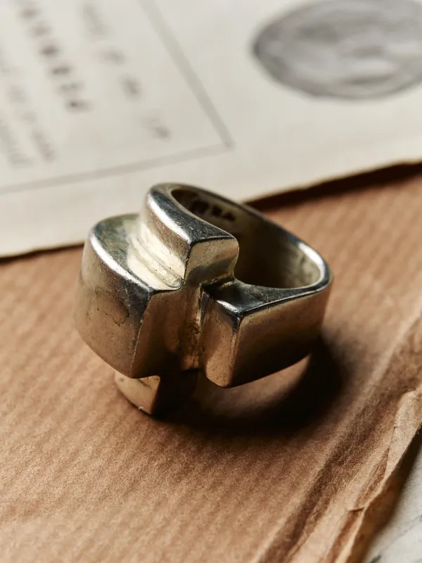 vintage mid century modernist mexican ring sold by Imogene + Willie