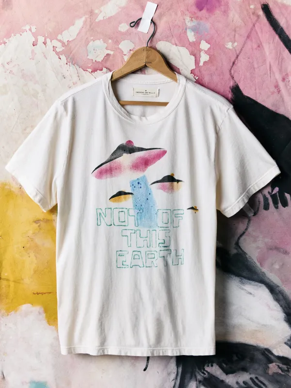 handpainted "beam me up" tee made by Imogene + Willie