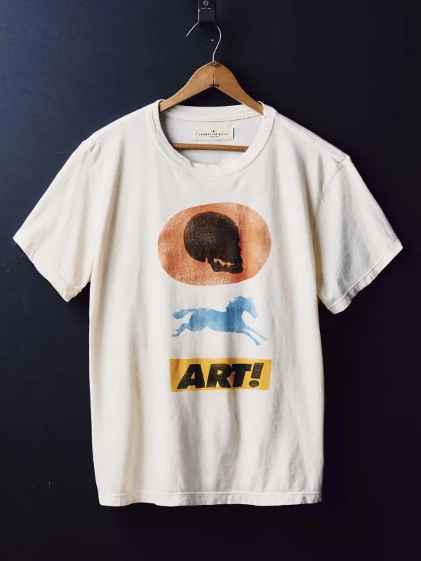 handpainted "ART!" tee made by Imogene + Willie