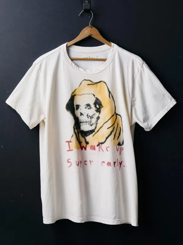 handpainted "reaper" tee sold by Imogene + Willie