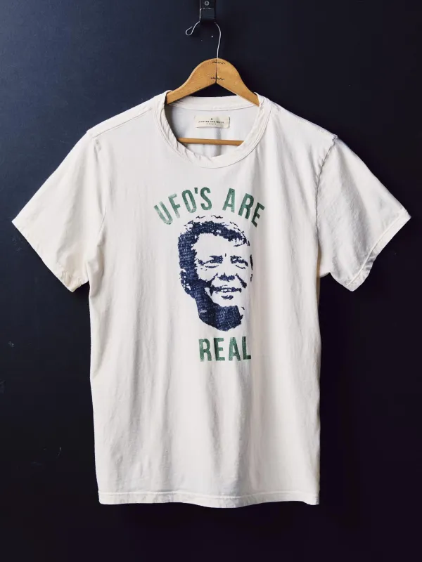 handpainted "UFO's" tee sold by Imogene + Willie