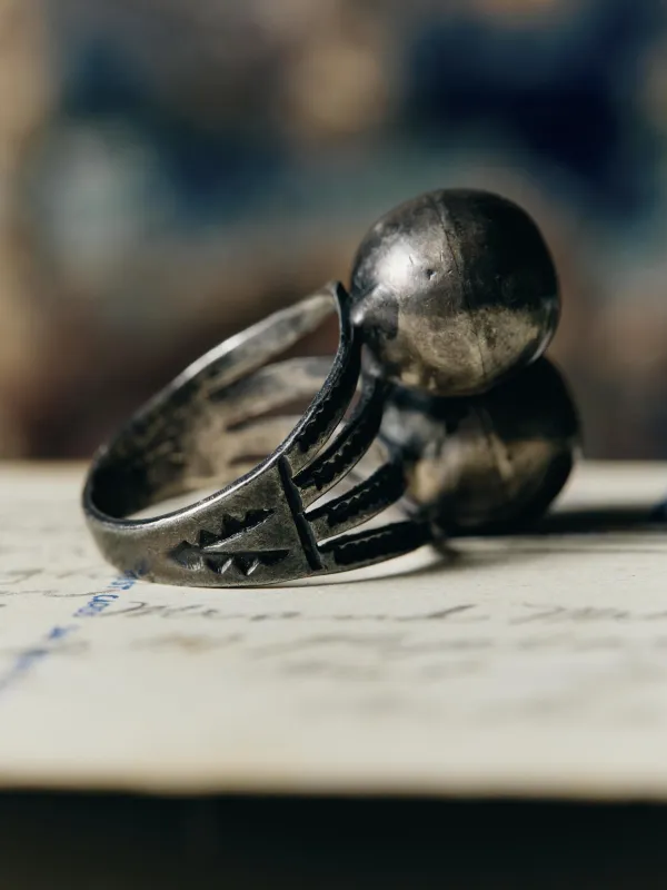 vintage navajo ball ring sold by Imogene + Willie