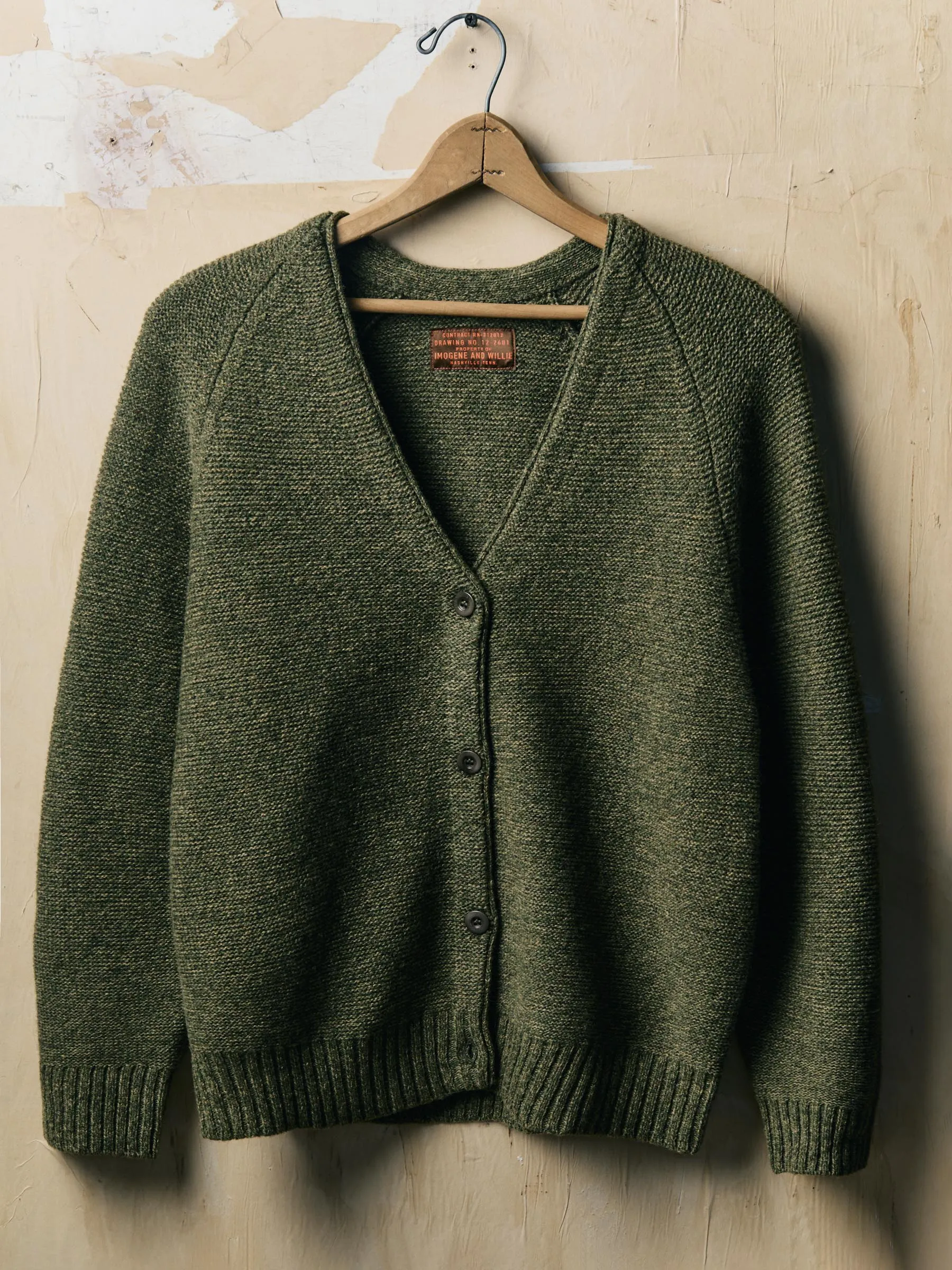 evie cardigan in sage sold by Imogene + Willie product image thumbnail 4