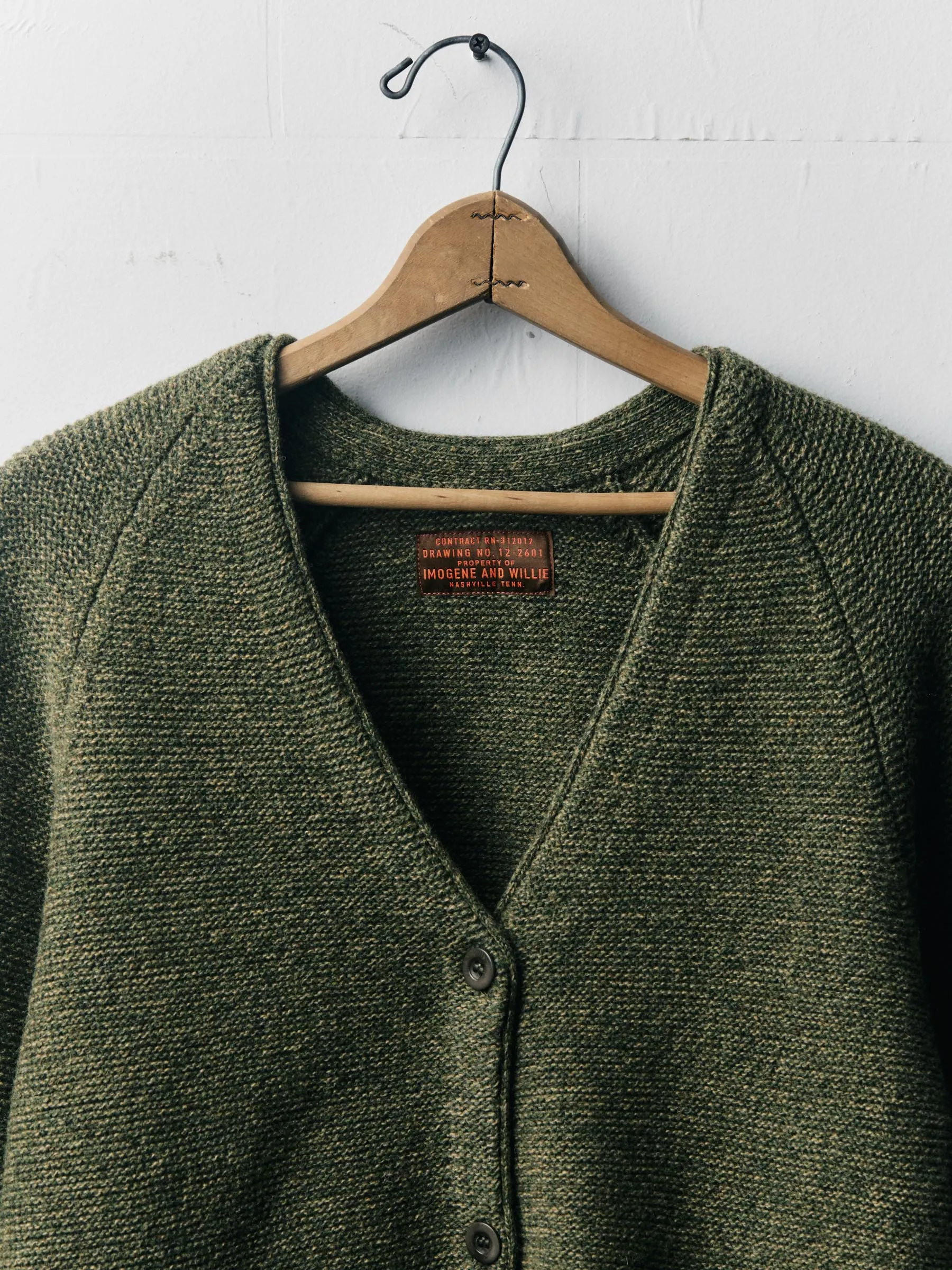 evie cardigan in sage sold by Imogene + Willie product image thumbnail 2