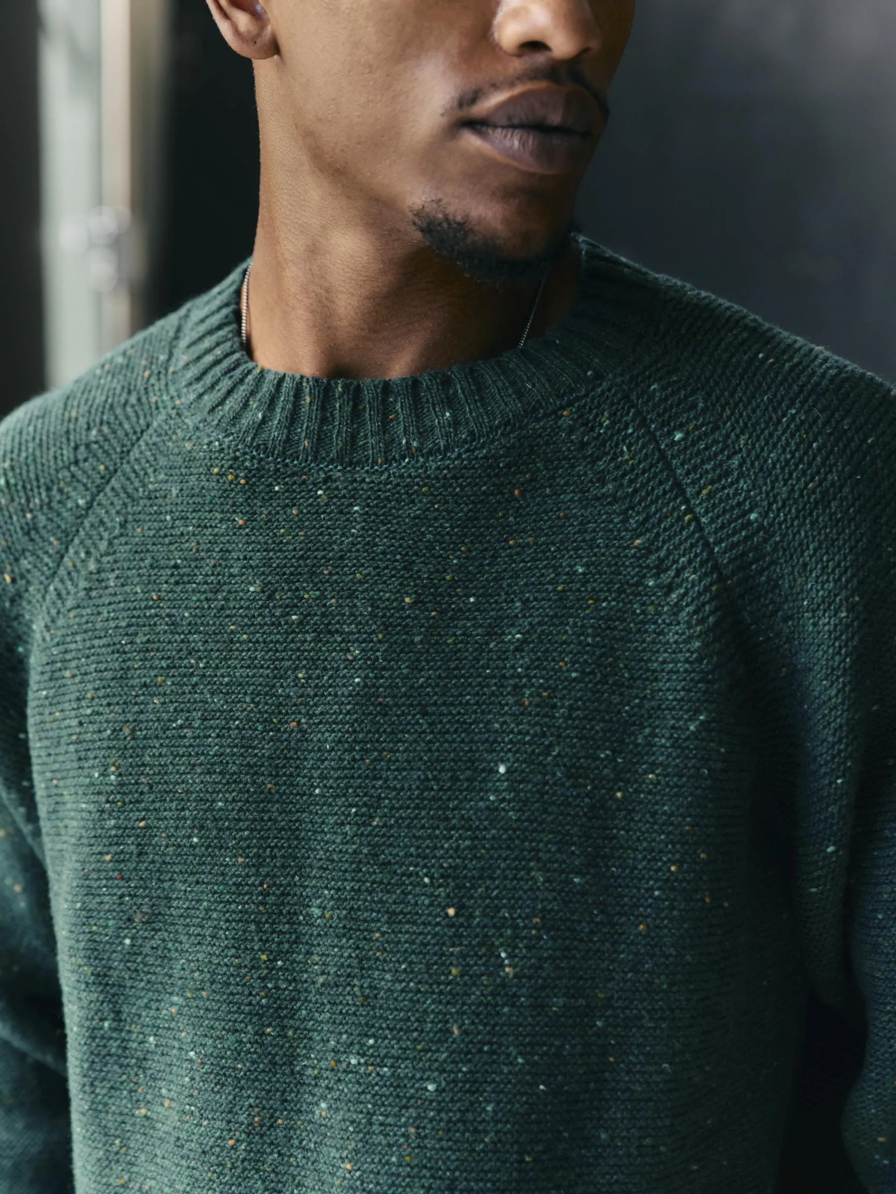 galway wool sweater in spruce nep sold by Imogene + Willie product image thumbnail 5