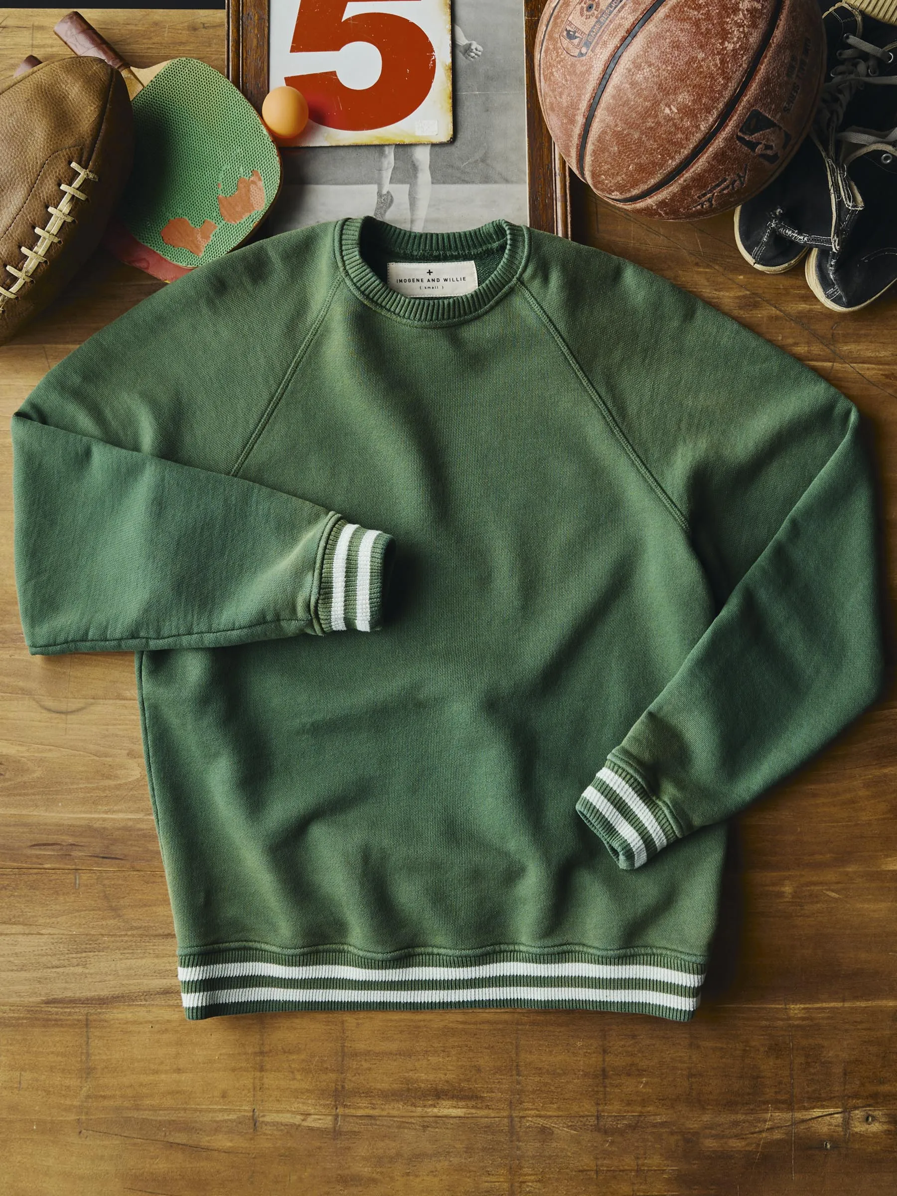 varsity ribbed crew sold by Imogene + Willie product image thumbnail 4