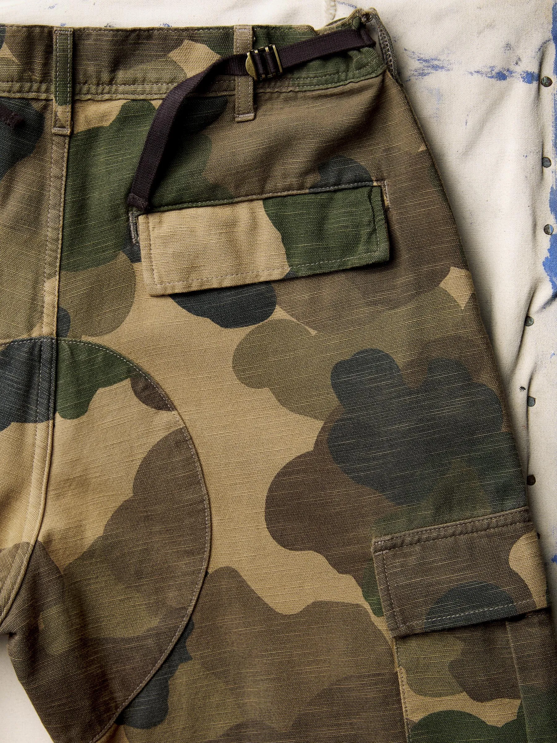 camp pant in painted camo sold by Imogene + Willie product image thumbnail 3