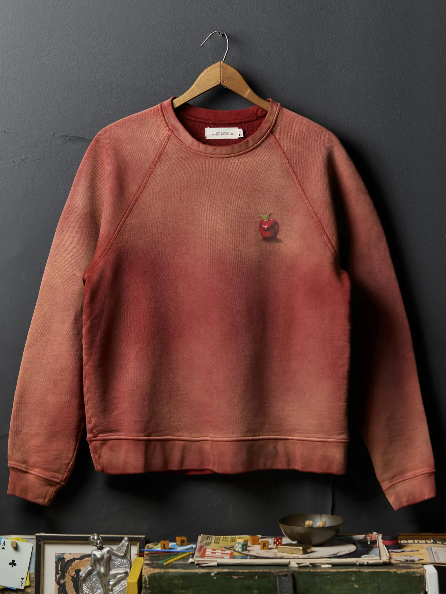 the "forbidden fruit" raglan crew sold by Imogene + Willie product image thumbnail 3