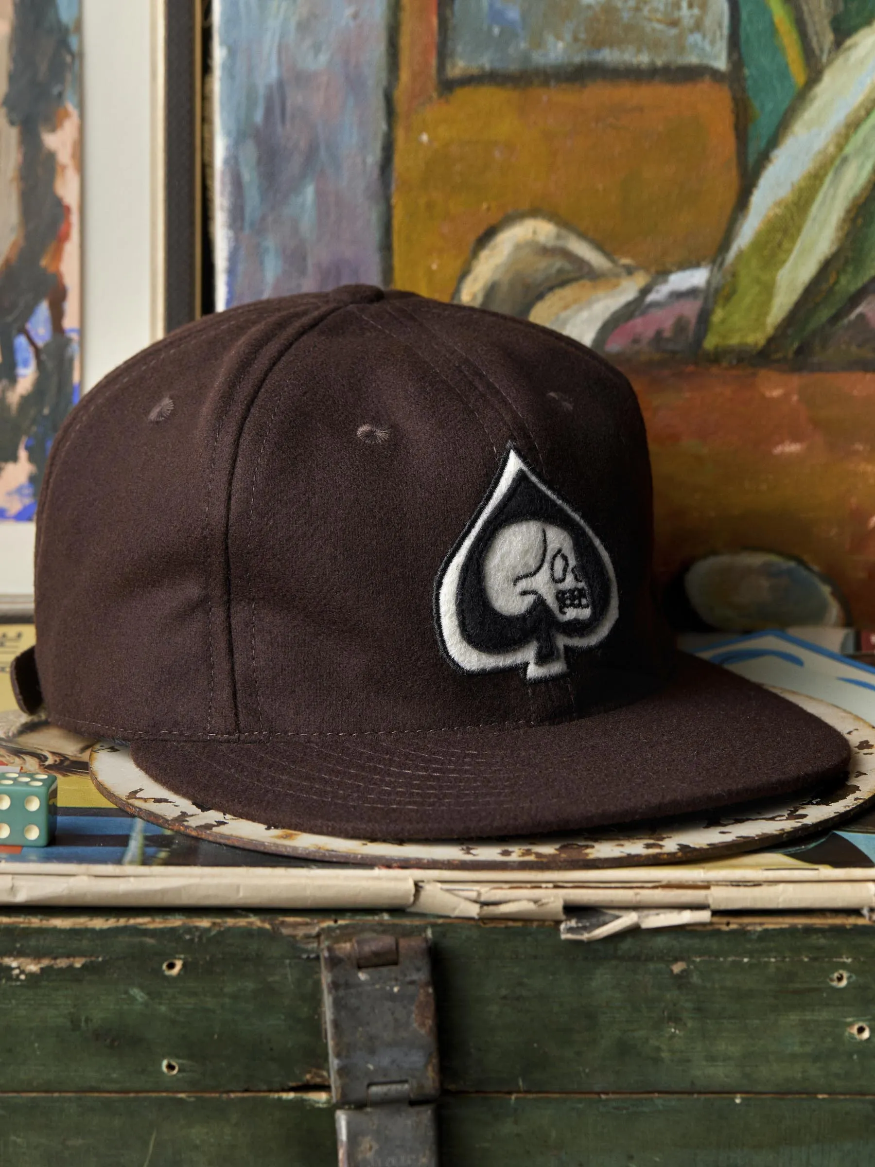 the "ace of spades" cap in wool sold by Imogene + Willie product image thumbnail 3