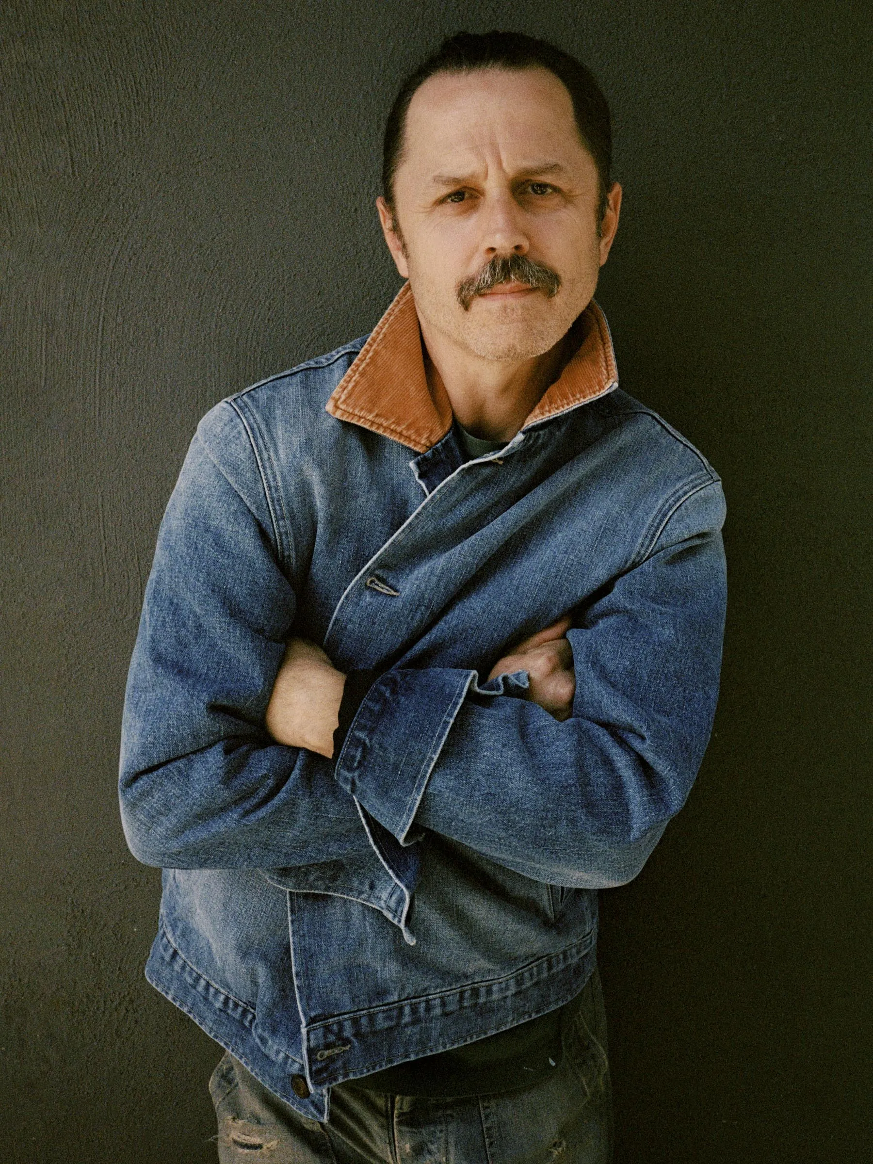 quilt lined washed denim chore coat sold by Imogene + Willie