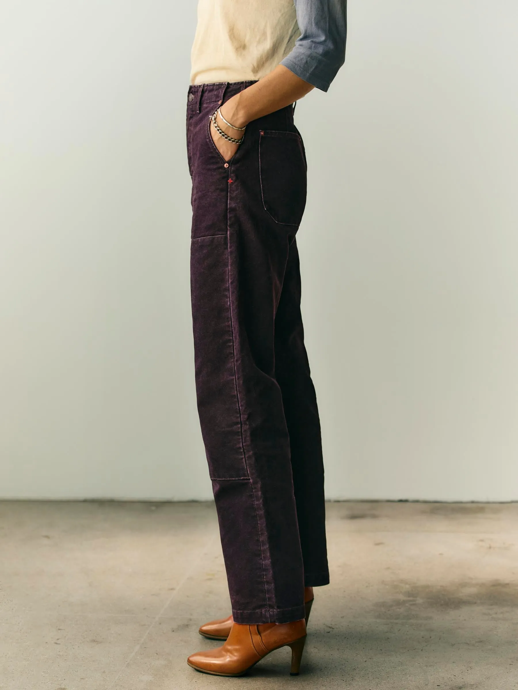 clarke washed orchid canvas sold by Imogene + Willie product image thumbnail 4