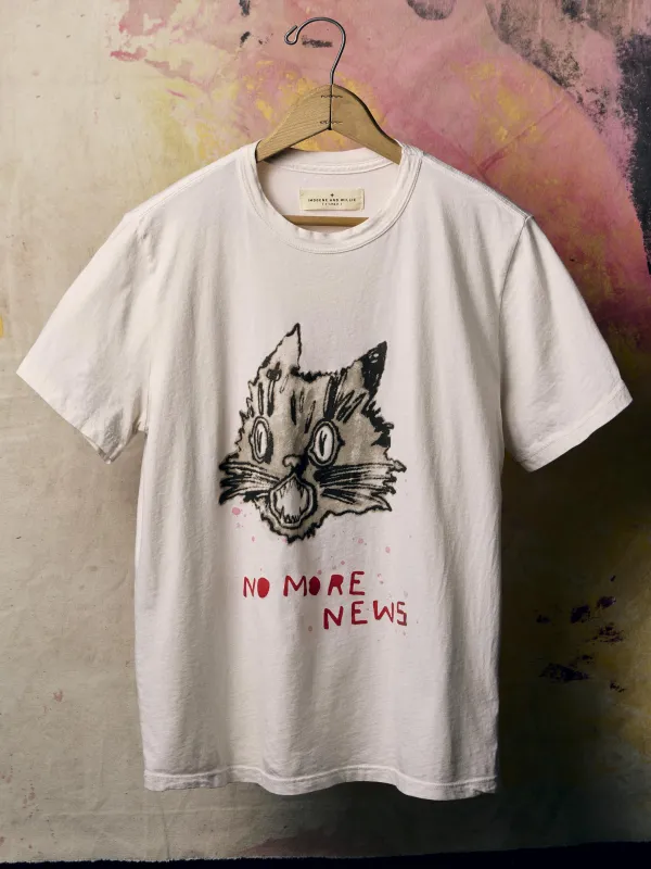 the "no more news" tee sold by Imogene + Willie