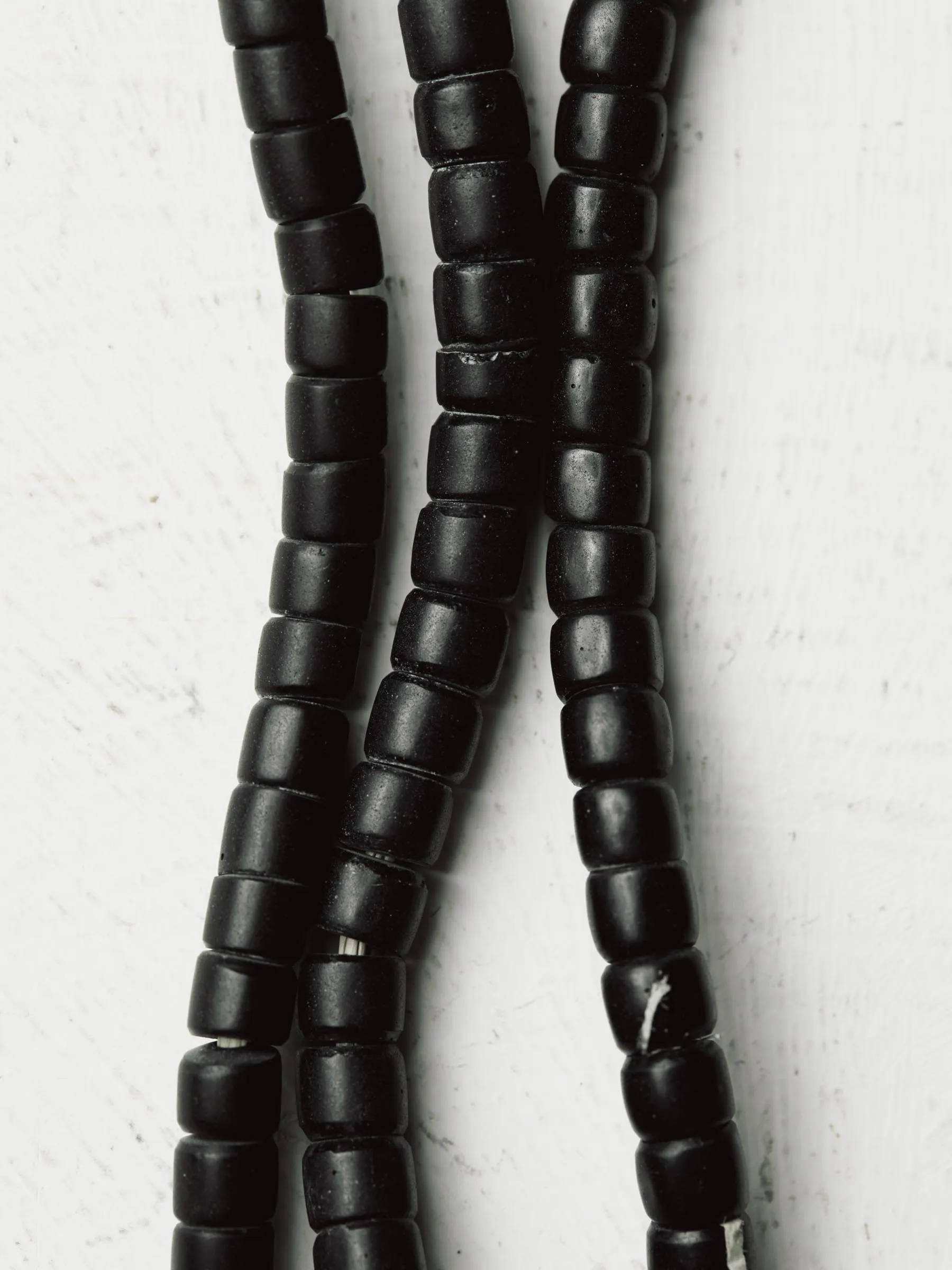vintage black trade bead necklace sold by Imogene + Willie product image thumbnail 4