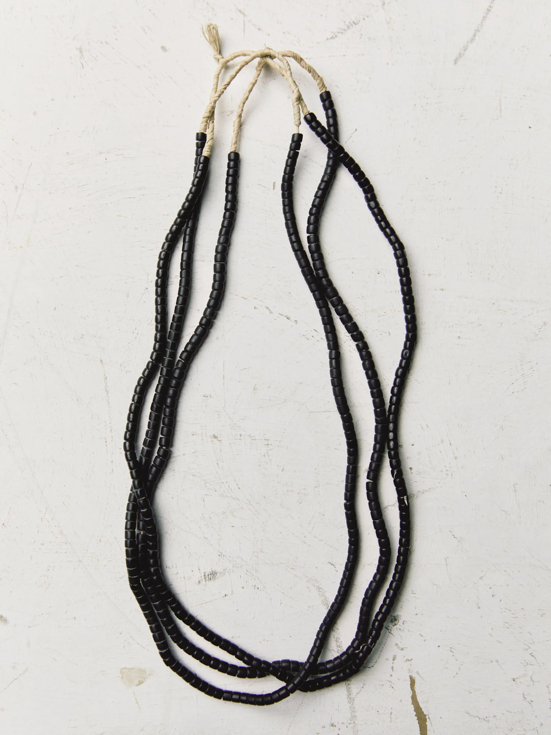 vintage black trade bead necklace sold by Imogene + Willie