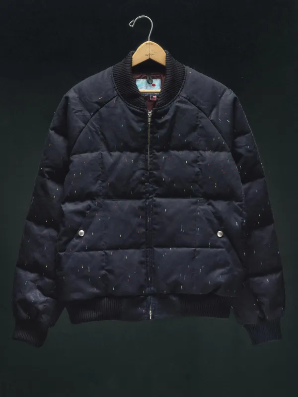 i+w x cdw reverse black indigo nep bomber sold by Imogene + Willie